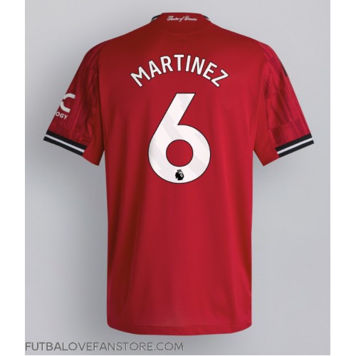 Manchester United Lisandro Martinez #6 Domáci futbalový dres 2025-26 Krátky Rukáv Manchester United Lisandro Martinez #6 Domáci futbalový dres 2025-26 Krátky Rukáv